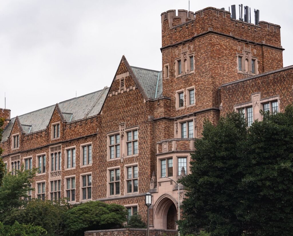 Historic brick university building near the University of Montevallo campus